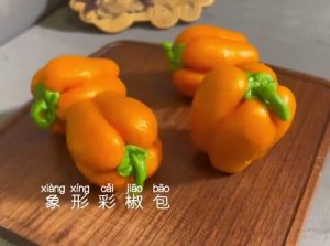 面果象形彩椒包的技术配方-盖师傅-主厨学堂,小吃技术配方资源网